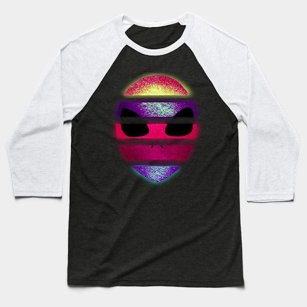 Alien - Futuristic Baseball T-Shirt by Ale Coelho